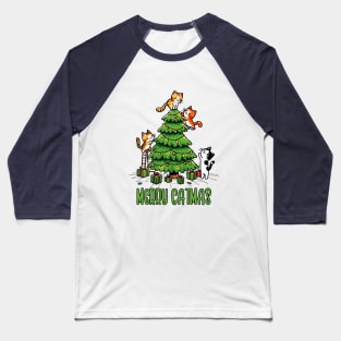 Merry Catmas Baseball T-Shirt